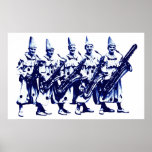 1920 Jazz Clowns, blue Poster