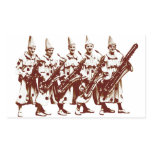 1920 Jazz Clowns, brown Rectangle Stickers