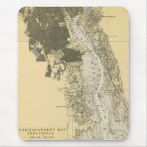 1920 Narragansett Bay Providence RI Harbor Chart mousepads by sailorpatp 1920 Narragansett Bay Providence RI Harbor Chart mousepads