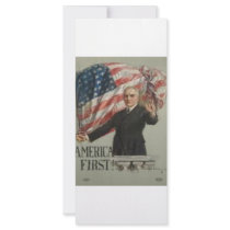 1920 Presidential Campaign Rack Card Template