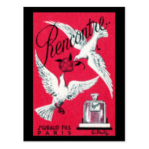 1920 Rencontre Perfume Post Card