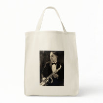 1920  Saxaphone Musician Canvas Bag