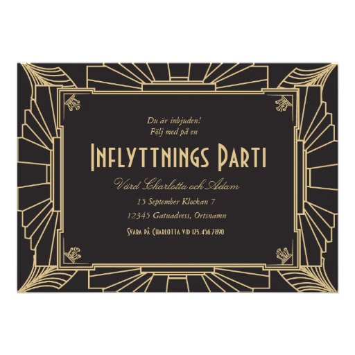 1920-teman inflyttningsfest inbjudan