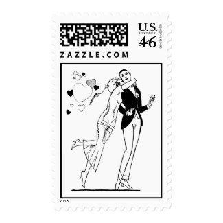 1920 Valentine Lovers stamp