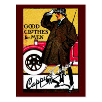 1920 Vintage Men's Clothing postcards