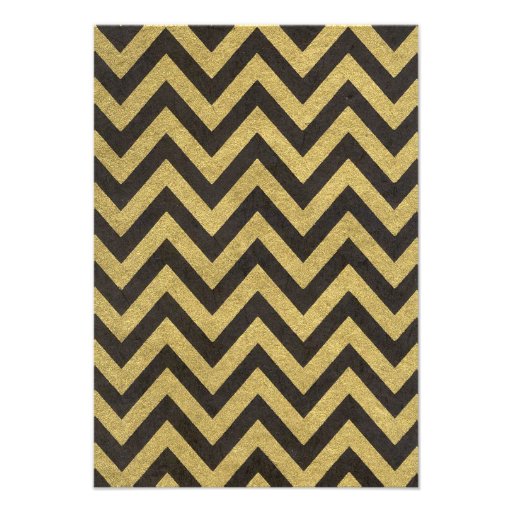 1920s Art Deco Chevron Wedding Invtitation Invitations