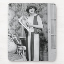 1920s Golf Fashion Mouse Pads