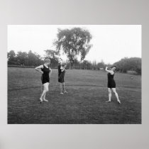 1920s Golf Fashion Poster