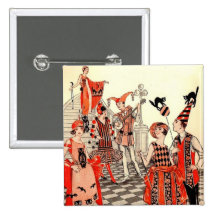 1920's Halloween Costume Party Pins