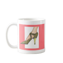 1920s High Heeled Shoe Coffee Mug