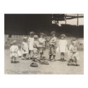 1920's Kids Playing Baseball on Major League Field posters