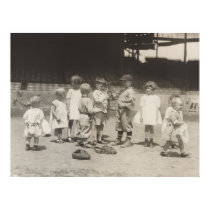 1920's Kids Playing Baseball on Major League Field posters by PaperTimeMachine 1920's Kids Playing Baseball on Major League Field posters