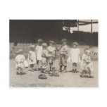 1920's Kids Playing on Major League Baseball Field Post Card