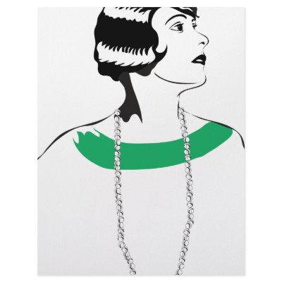 1920's Lady Letterhead by retro_blush