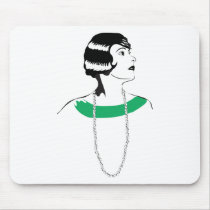 1920's Lady Mouse Pads