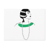 1920's Lady Post Card