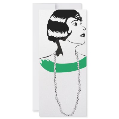 1920's Lady Customized Rack Card by retro_blush
