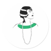 1920's Lady Stickers