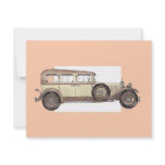 1920s Mercedes Limousine Personalized Invitations