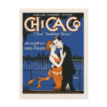 1920s style dancing couple, Chicago music Postcards