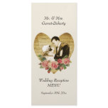 1920's Theme Wedding Menu Customized Rack Card