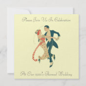 1920's Themed Wedding Invitations