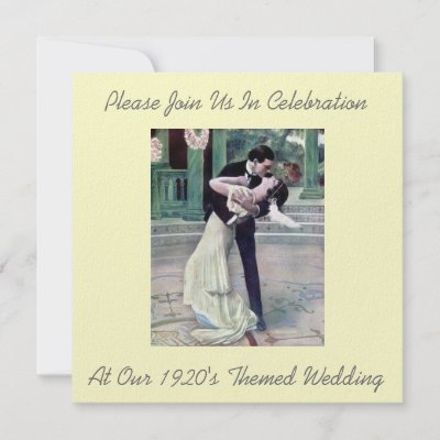 1920's Themed Wedding Invitations by VintageFactory