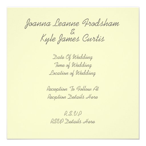 1920's Themed Wedding Invitations