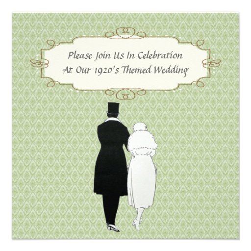 1920's Themed Wedding Invitations