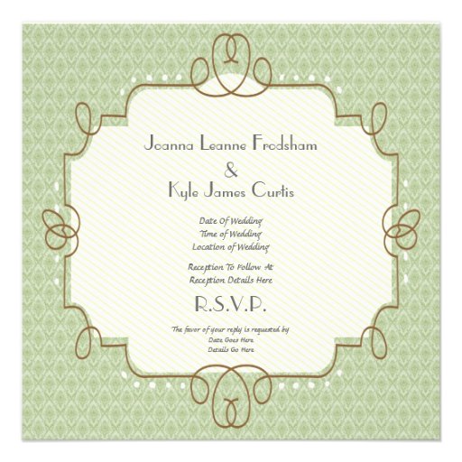 1920's Themed Wedding Invitations