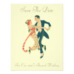 1920's Themed Wedding Save The Date Custom Invites