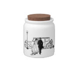 1920's vintage bride and groom candy jar at Zazzle
