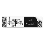 1920's Vintage Bride &amp; Groom Bumper Stickers