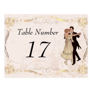 1920's Vintage Table Number Cards Post Card