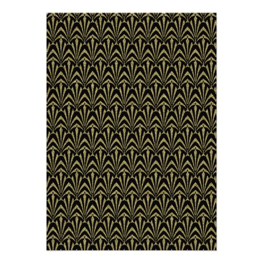 1920's Wedding Invitations Art Deco Pattern