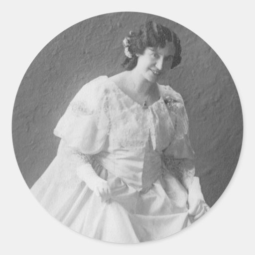 1920's Wedding Photo of Bride Sticker
