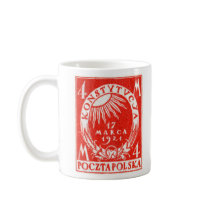 1921 4m Polish Postage Stamp Coffee Mug