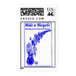 1921 Ride A Bicycle vintage illustration Postage