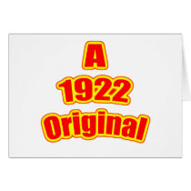 1922 Original Red Greeting Card