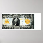 1922 US Gold Certificate Print