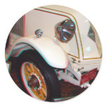 1923 Renault, Anaglyph Round Sticker