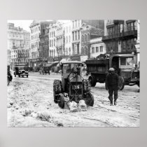 1924 Tractor Snow Plow Posters