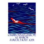 1924 Zurich Rowing Poster