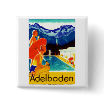 1925 Adelboden Switzerland Poster Pin