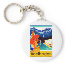 1925 Adelboden Switzerland Poster Key Chains