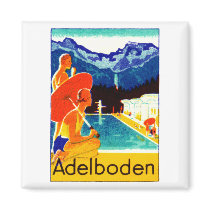 1925 Adelboden Switzerland Poster Magnet