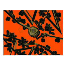 1925 Art Deco Paris France perfume Postcards