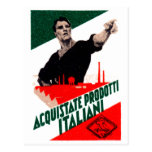 1925 Buy Italian Products Poster Postcard