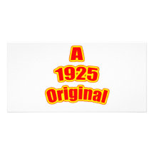 1925 Original Red Custom Photo Card