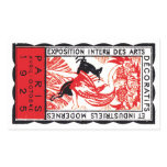 1925 Paris Art Deco Poster Rectangle Sticker